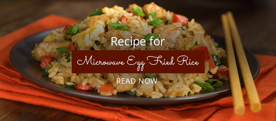 Microwave egg fried rice recipe